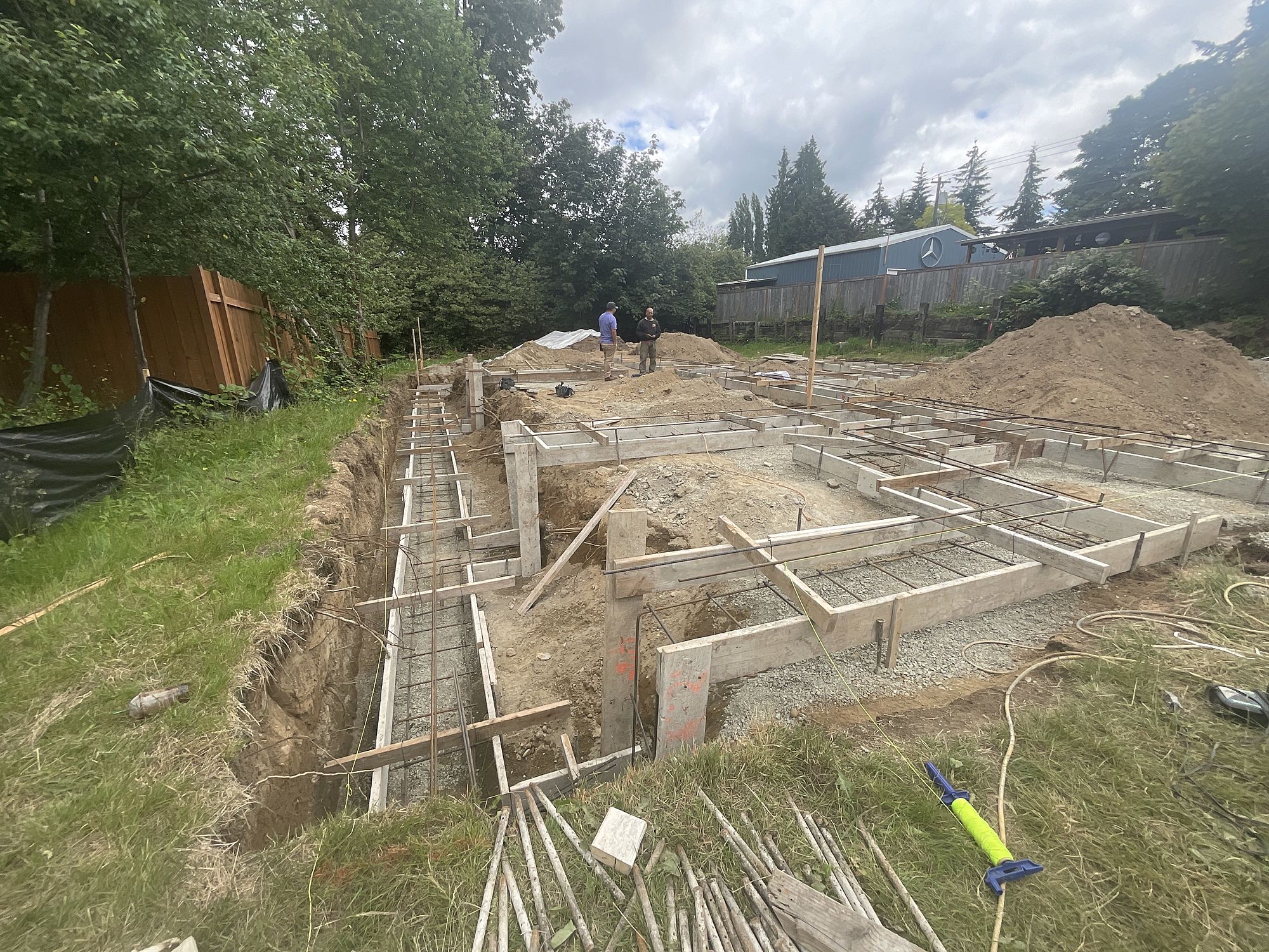 Excavation — How the Bothell house went up.