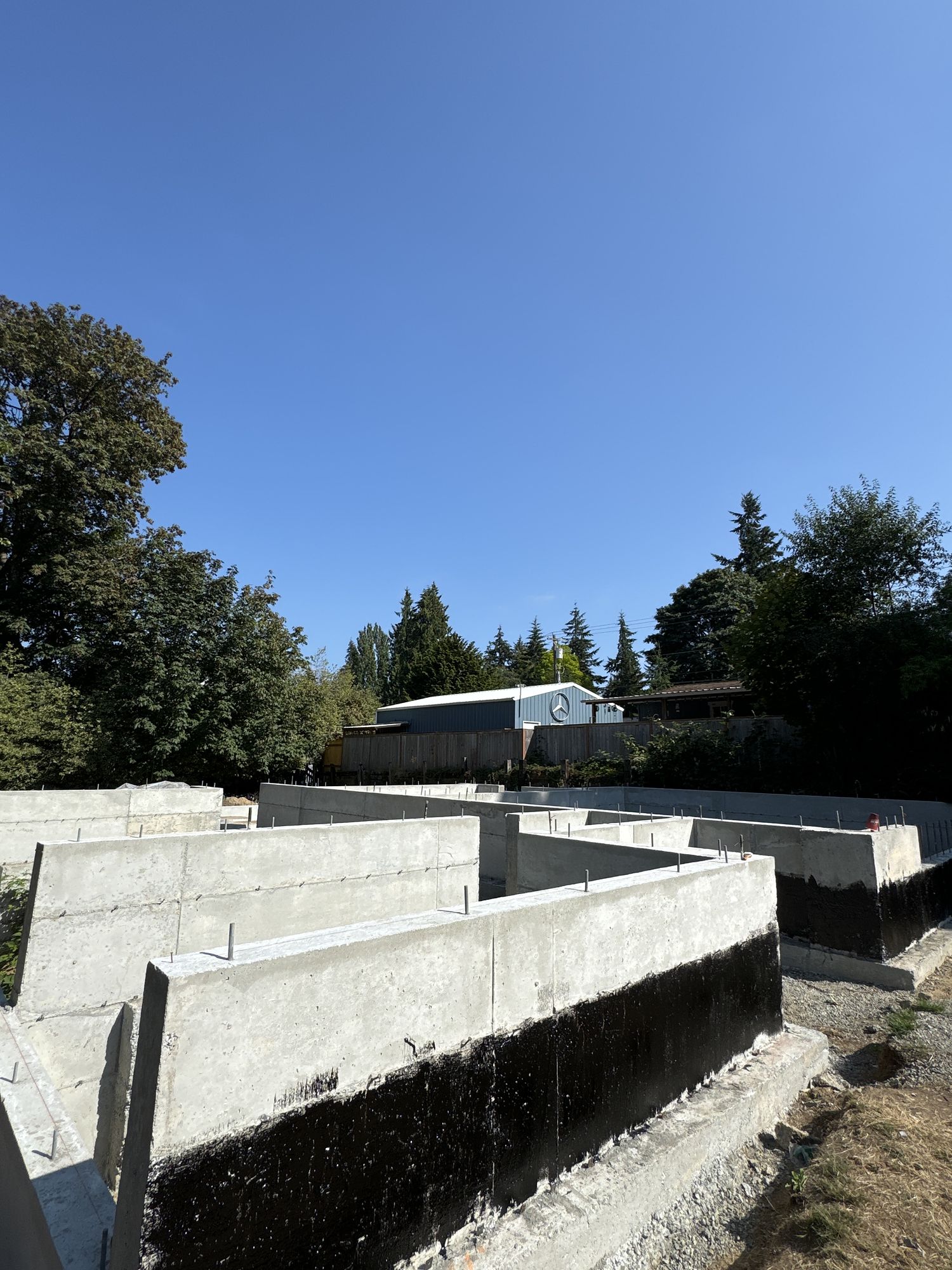 Foundation walls — How the Bothell house went up.