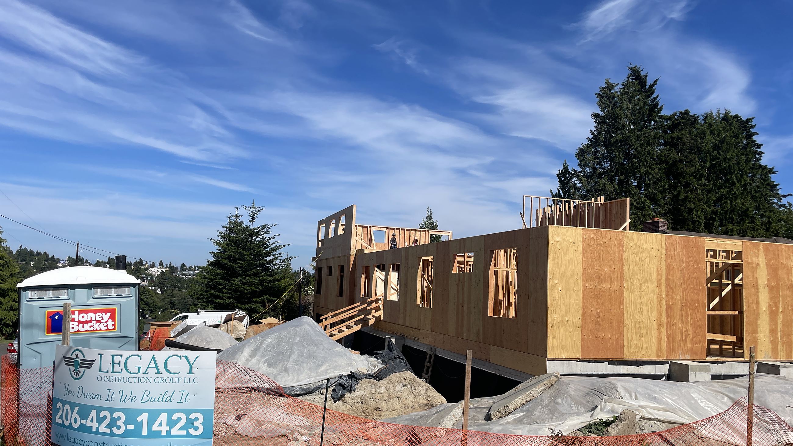 Framing — tear-down and rebuild in Seattle