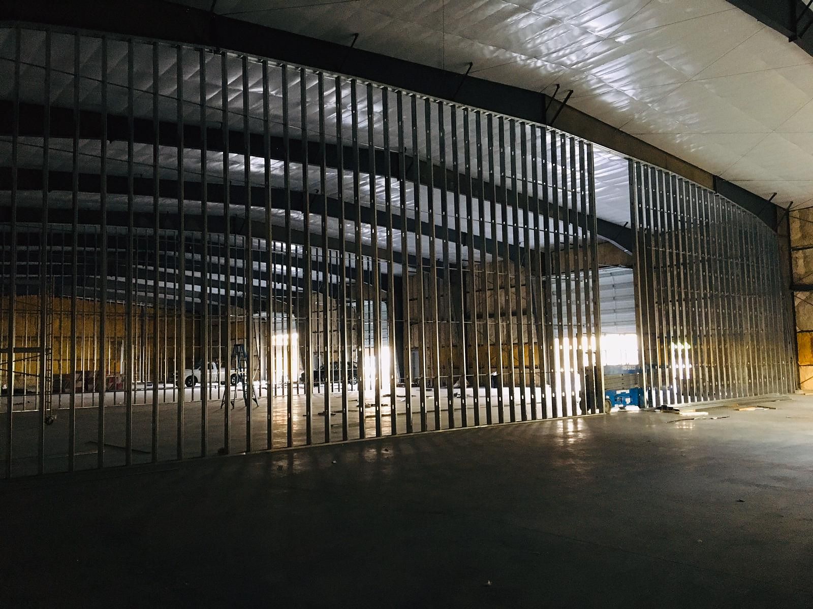 Laundromat build-out — Empty shells turned into working businesses.