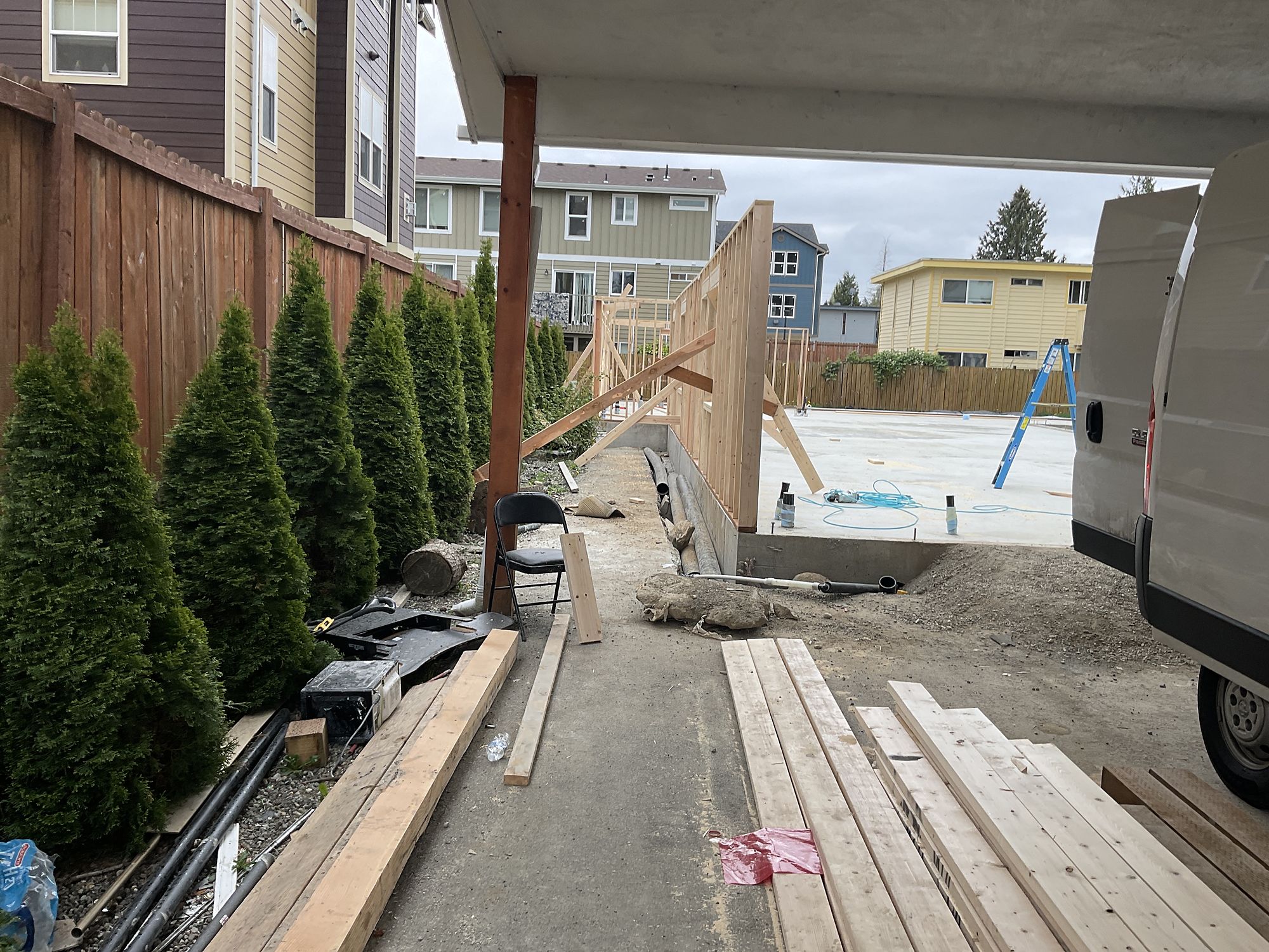 Framing — From an empty lot to a licensed childcare centre.