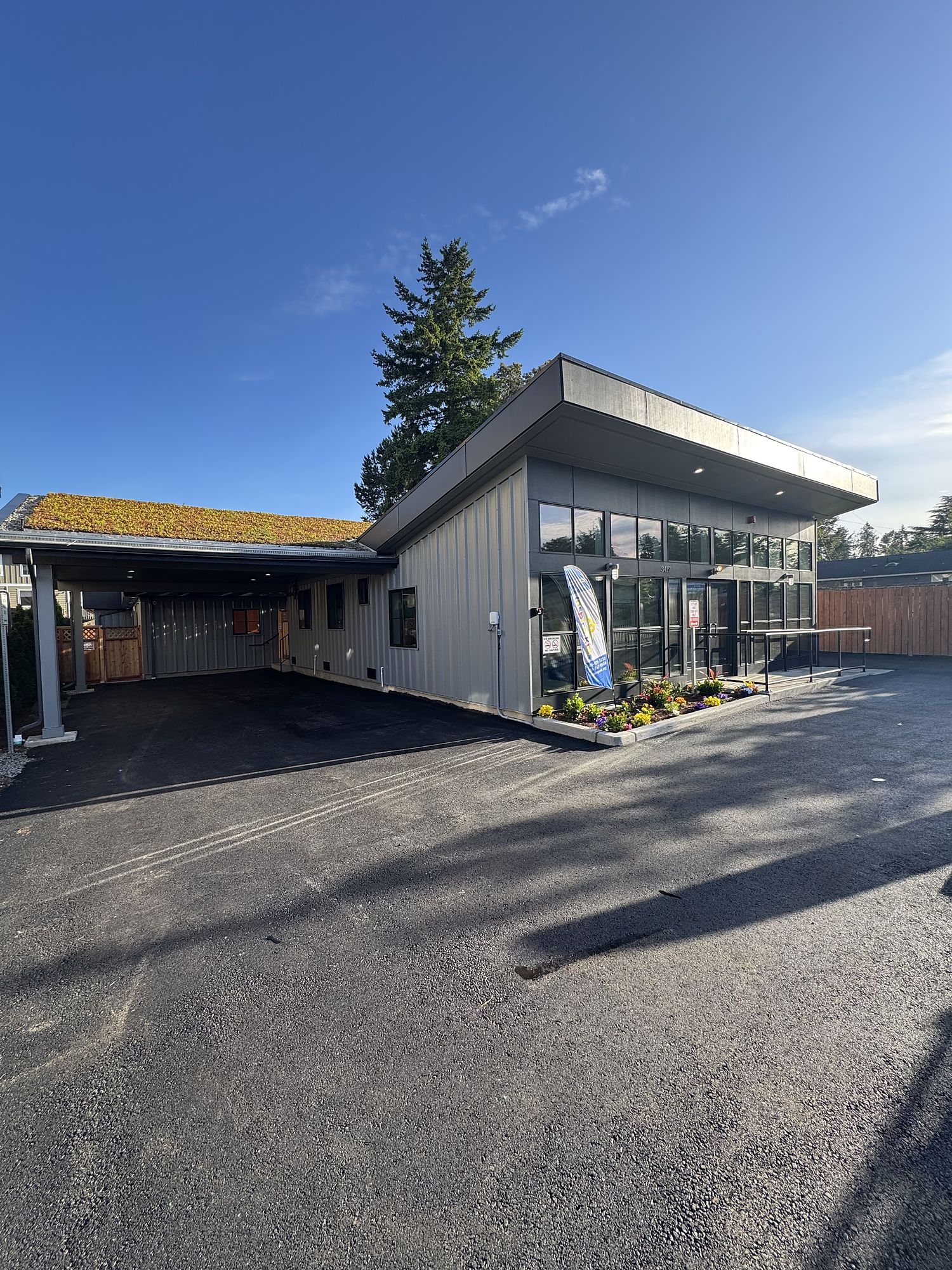 Green roof and site — From an empty lot to a licensed childcare centre.