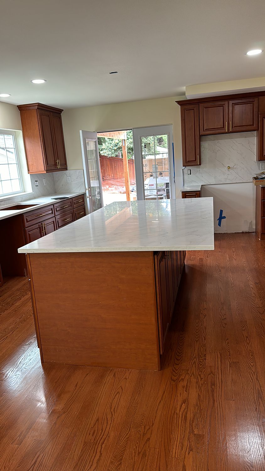 Finished kitchen by Legacy Construction Group